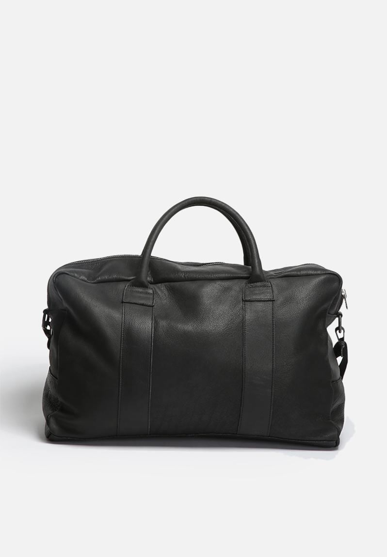 Leather Weekend Bag - Black Jack & Jones Bags & Wallets | Superbalist.com