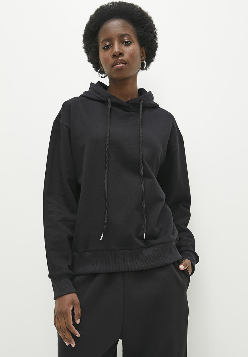 Superga Black Cotton Men's Hoodie