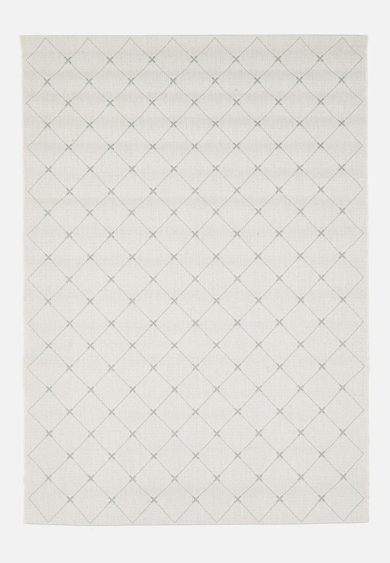 Checker Outdoor Rug - Natural