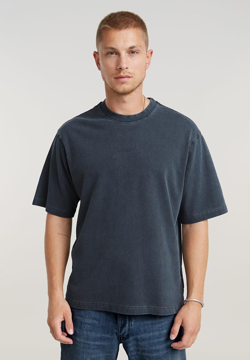 G-STAR RAW Overdyed Center Chest Boxy R T T-shirt, Groen Blue Spruce GD D24780-c756-g472, L voor heren, groen (Blue Sparren Gd D24780-c756-g472), L