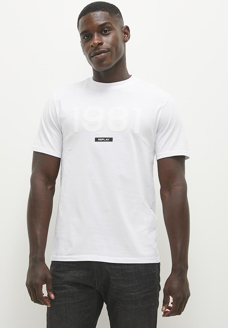 T-shirt - white/white3 Replay T-Shirts & Vests | Superbalist.com