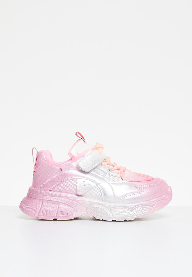 Metallic lace up sneakers - pink POP CANDY Shoes | Superbalist.com