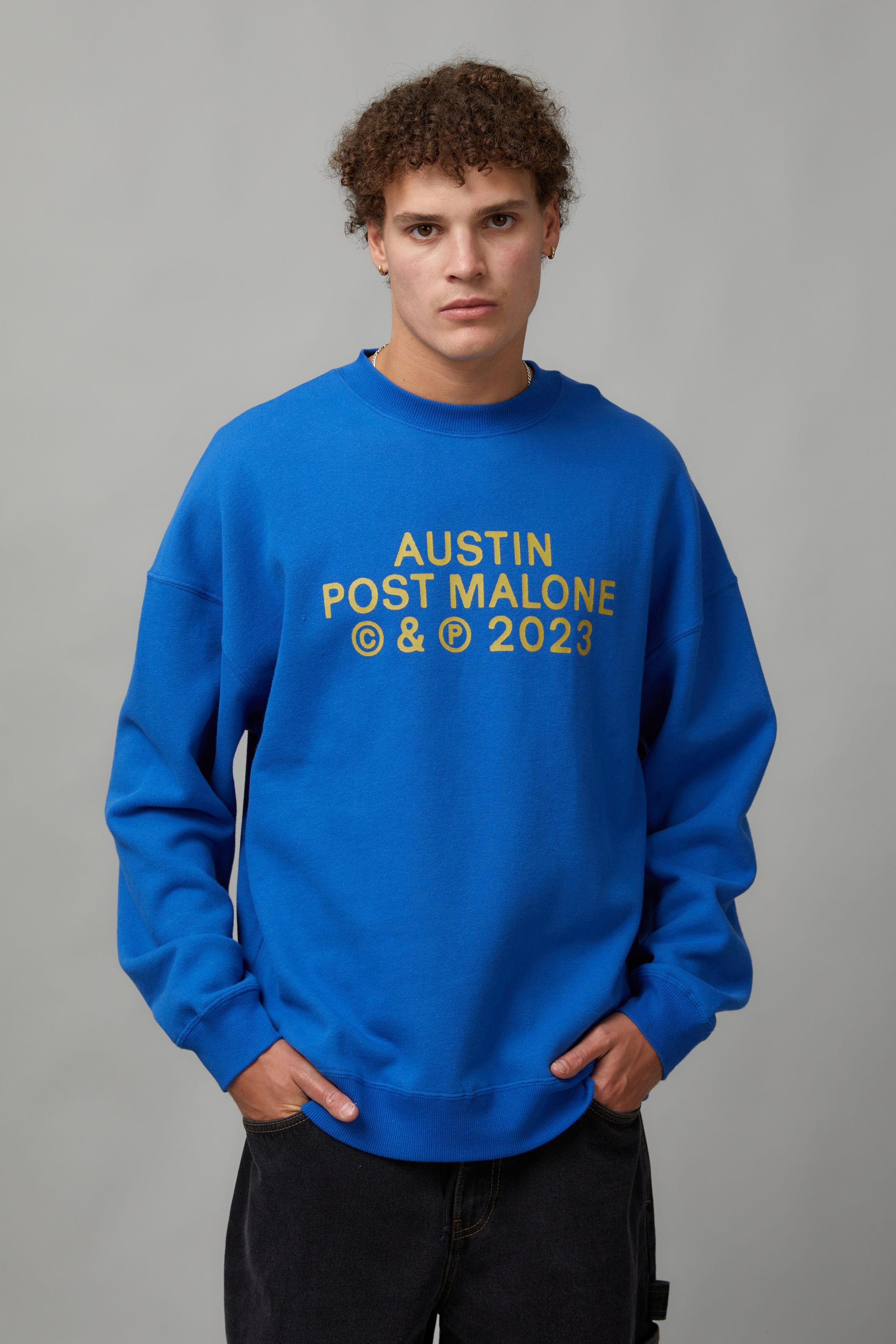 Music Merch Crew - Lcn Bra Cobalt/Post Malone