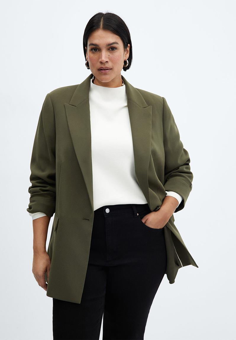 Plus Blazer Eleonor - Beige/ Khaki MANGO Jackets & Coats | Superbalist.com