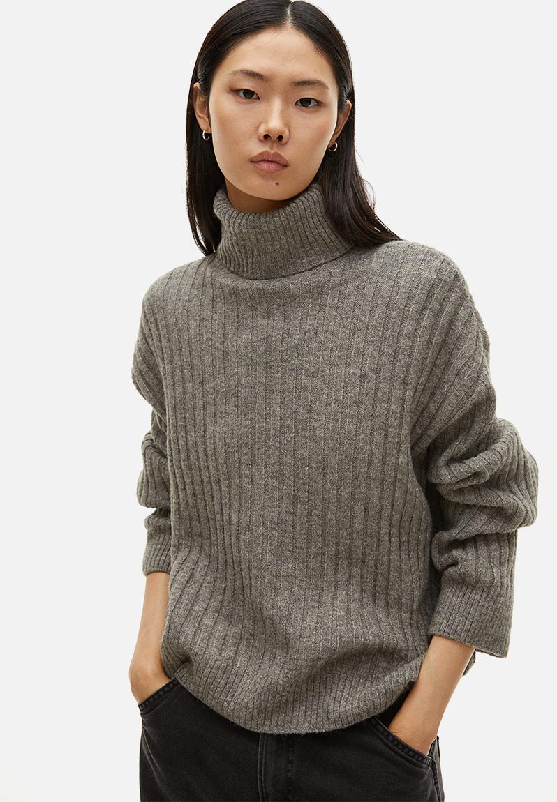 5011197 Grey Polo Neck Jumper