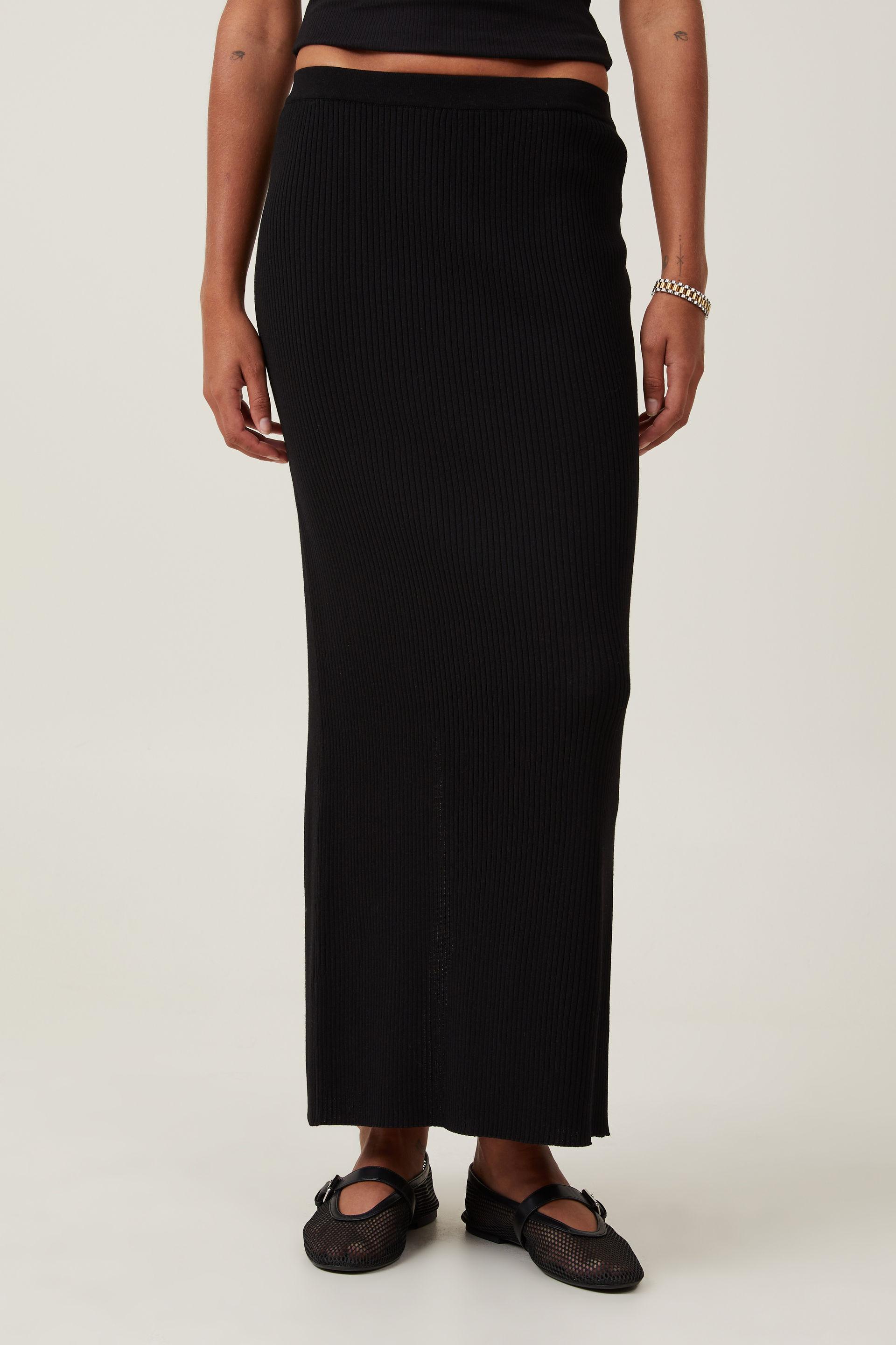 Maxi Knit Paneled Skirt