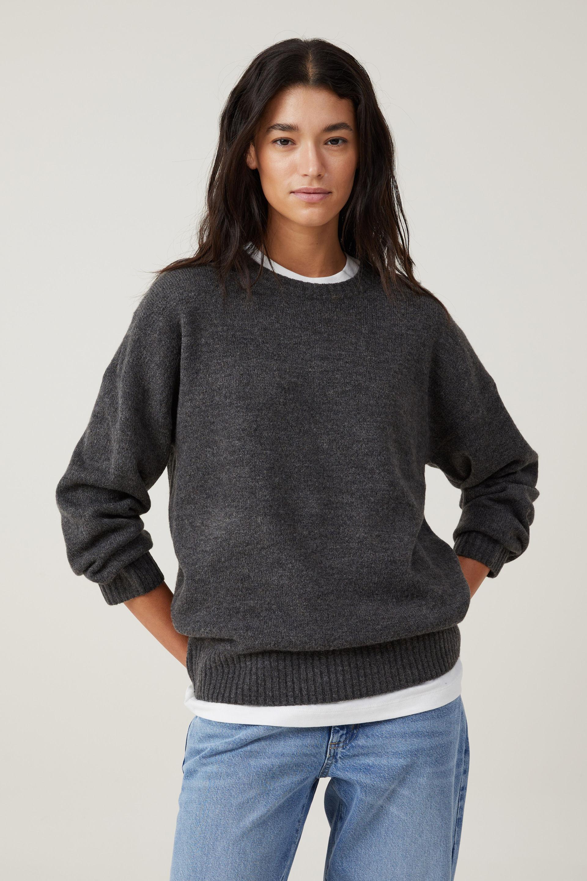 Marceau Textured Lightweight Knit Pullover - Black main image 1