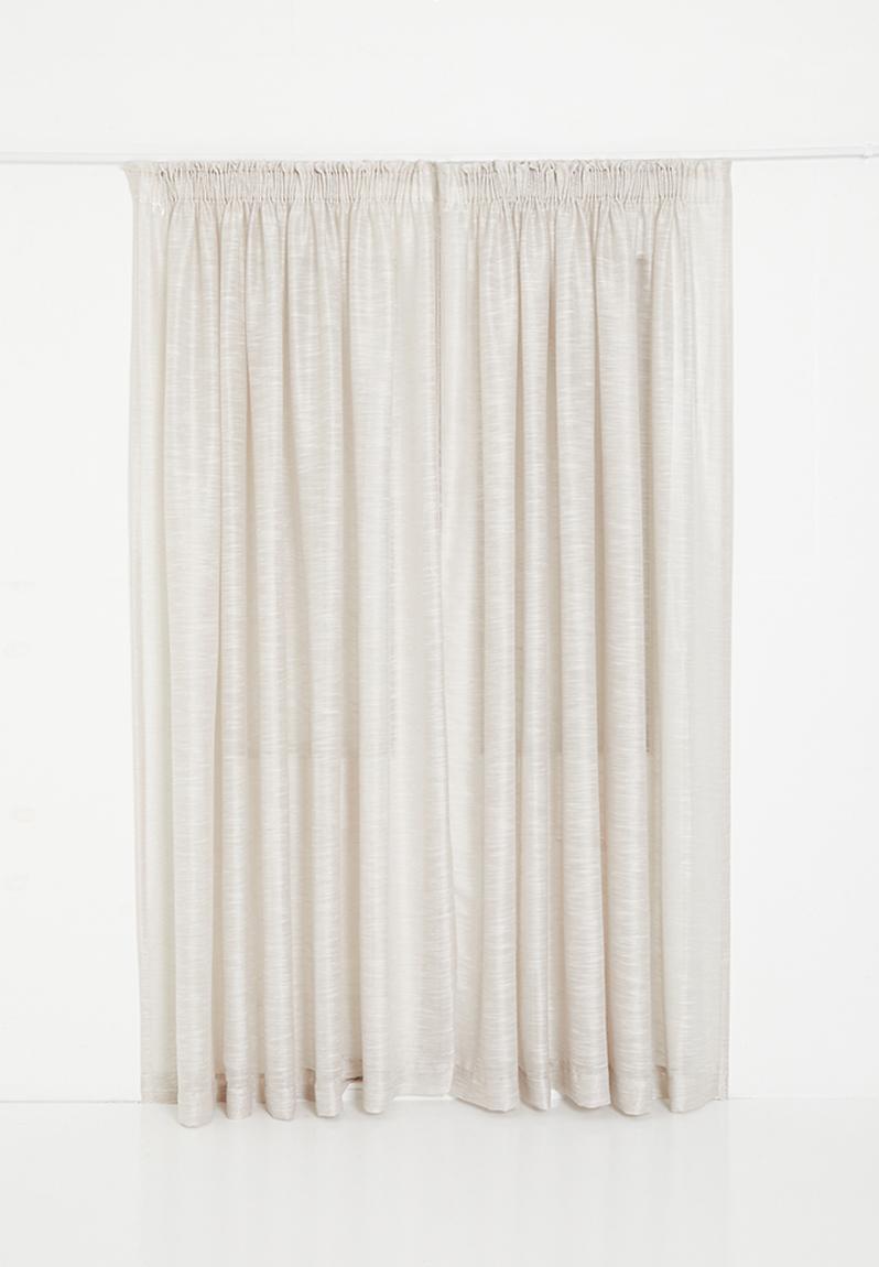 Turin Textured Sheer Taped Curtain - Neutral Sixth Floor Curtains ...