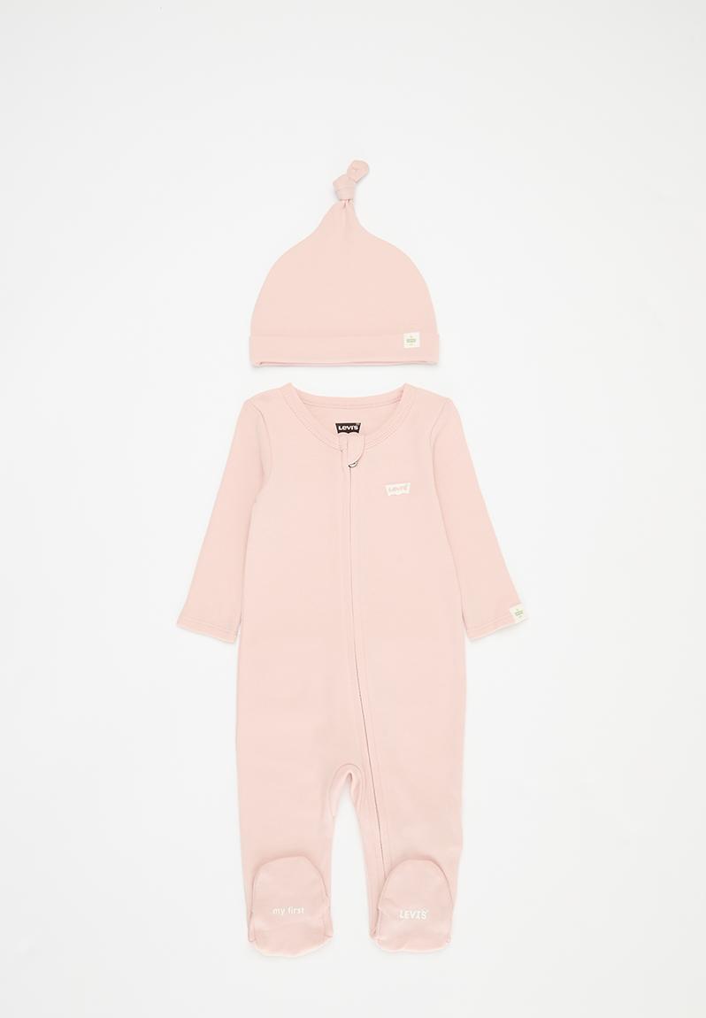 Combinaison Bébé Fille Levi's Colorblock Coverall - Sweat Capuche + Jean - Bio French Terry - 6ej103