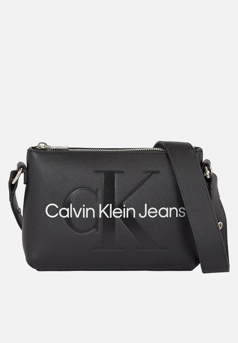 Sculpted camera pouch - black/metallic logo CALVIN KLEIN Bags & Purses ...