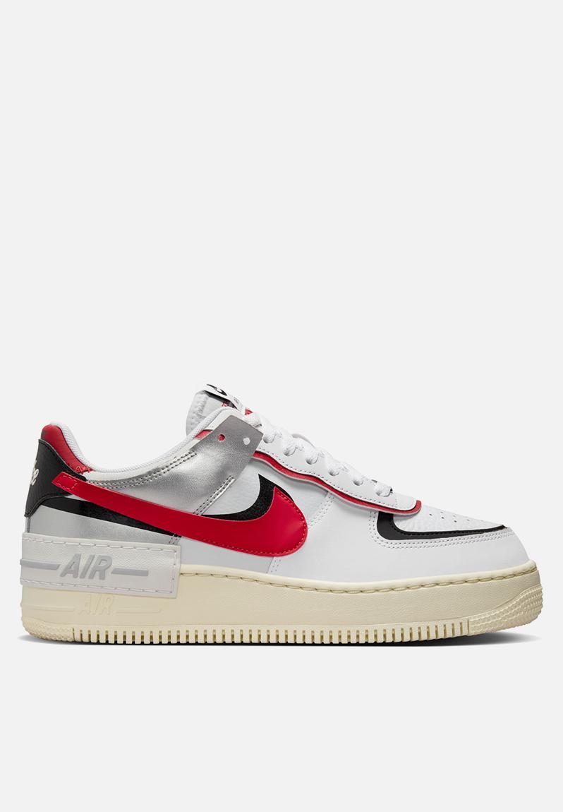 W AF1 SHADOW - FN6335-100 - white/gym red-black-metallic silve Nike ...