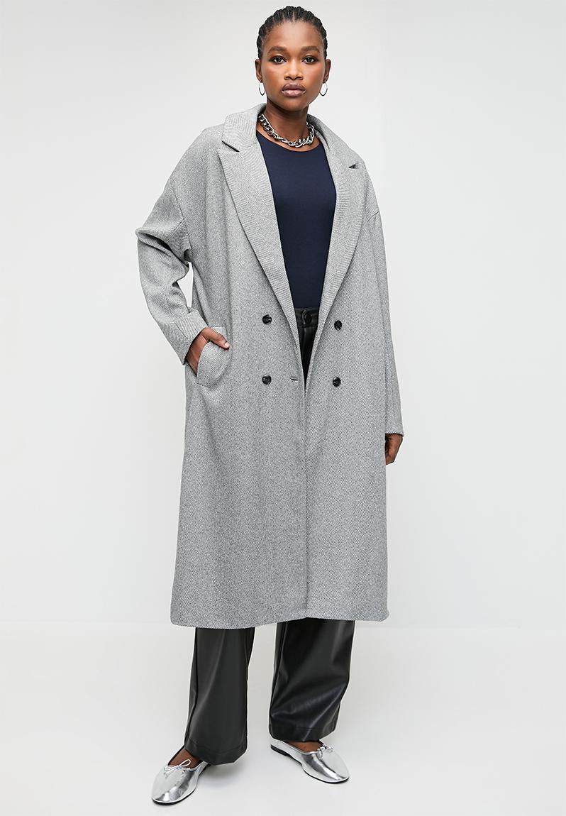 TEXTURED DOUBLE-BREASTED COAT main image 0