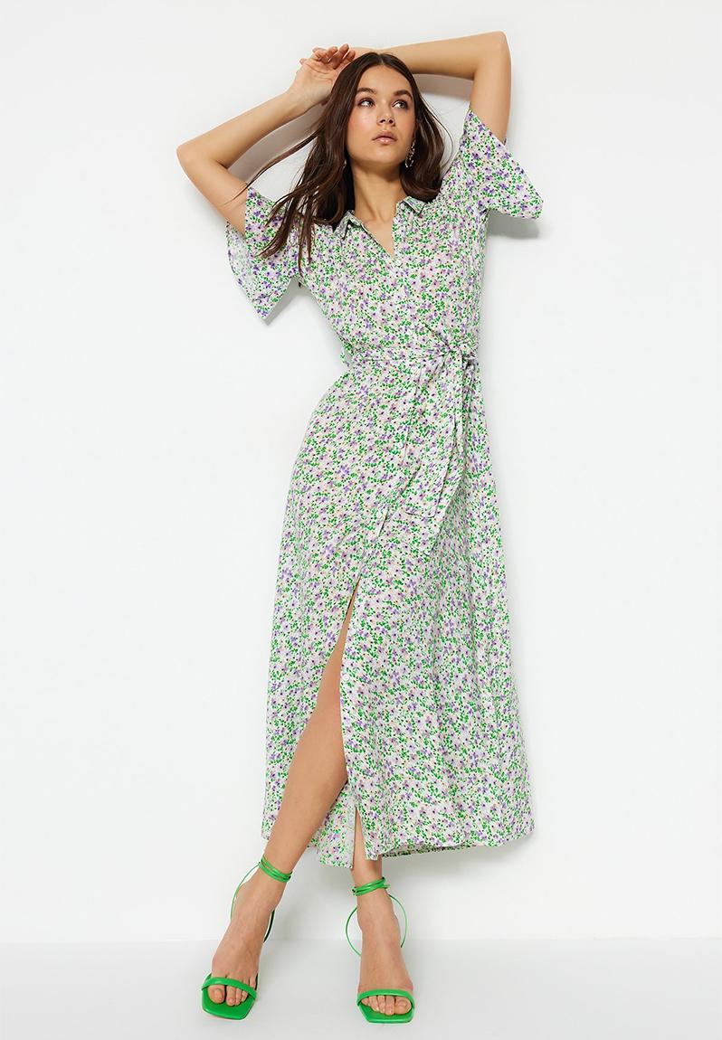 Only Multicolor Viscose Long Dress
