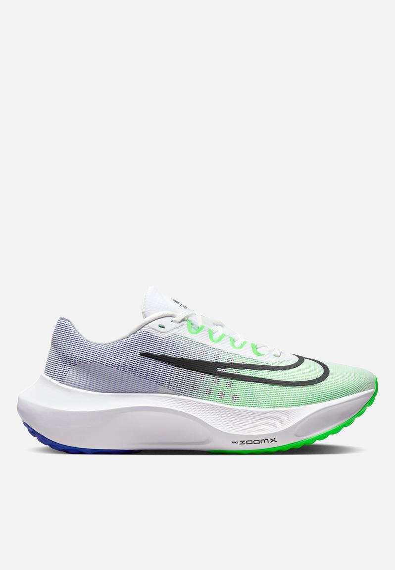 Zoom Fly 5 - WHITE/BLACK-GREEN STRIKE-RACER BLUE Nike Trainers ...