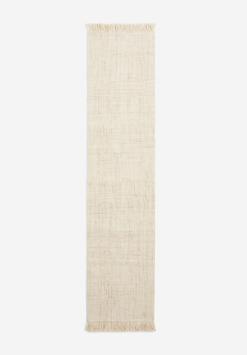 Fringed wool-blend rug - beige - 1209788002 H&M Rugs & Mats ...