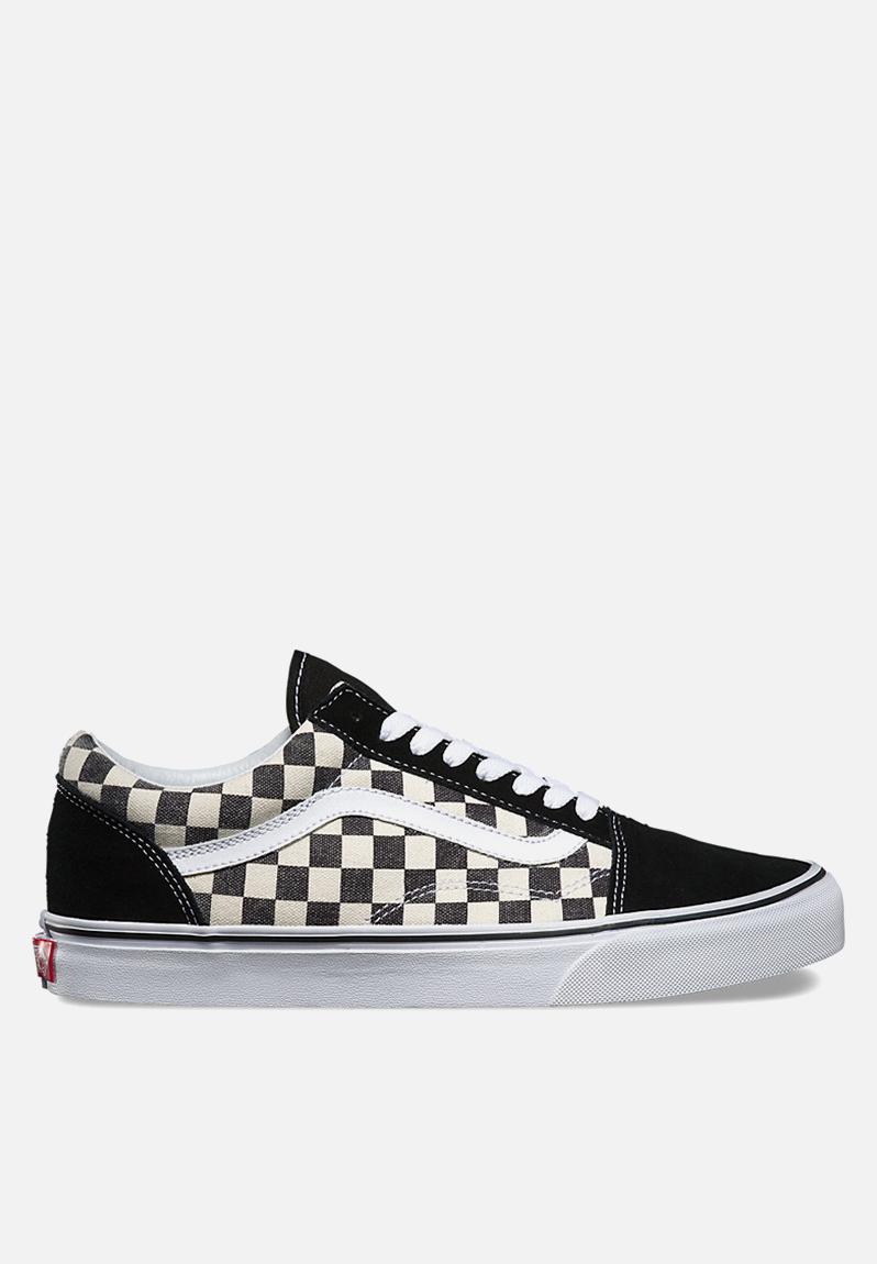 Vans Checkerboard Old Skool - Black / Espresso Vans Sneakers ...