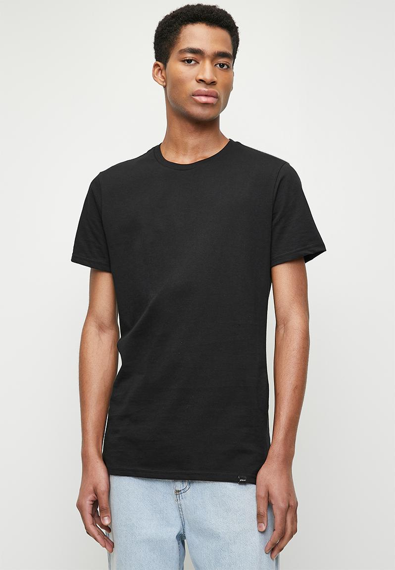 Basic Slitted Unisex T-Shirt - Black - NAS Trends main image 0