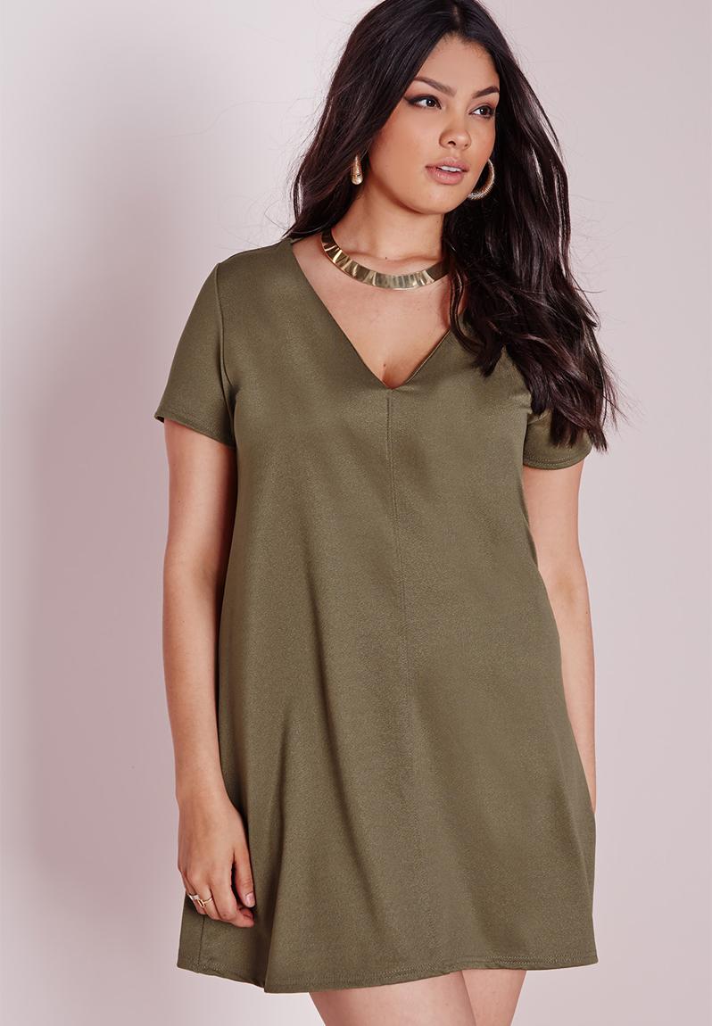 long khaki shirt dress