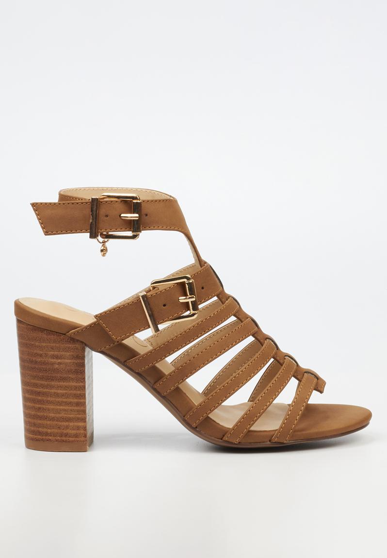 Mel Block Heels In Dark Brown