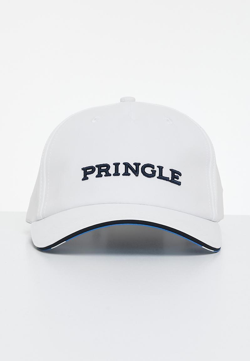 Pringle Scott Flag Peak Cap - White Pringle of Scotland Headwear ...
