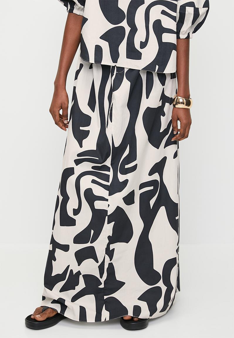 LIGHT UP MY LIFE POPLIN MAXI SKIRT