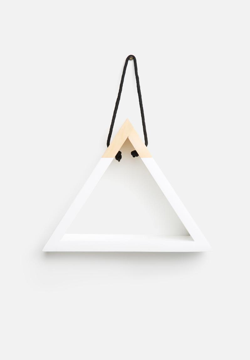 Triangle Hanging Shelf - White Sixth Floor Shelves & Racks ...
