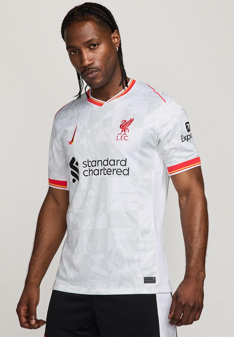 Lfc m nk df jsy ss stad 3r - white/pure platinum/black/global red