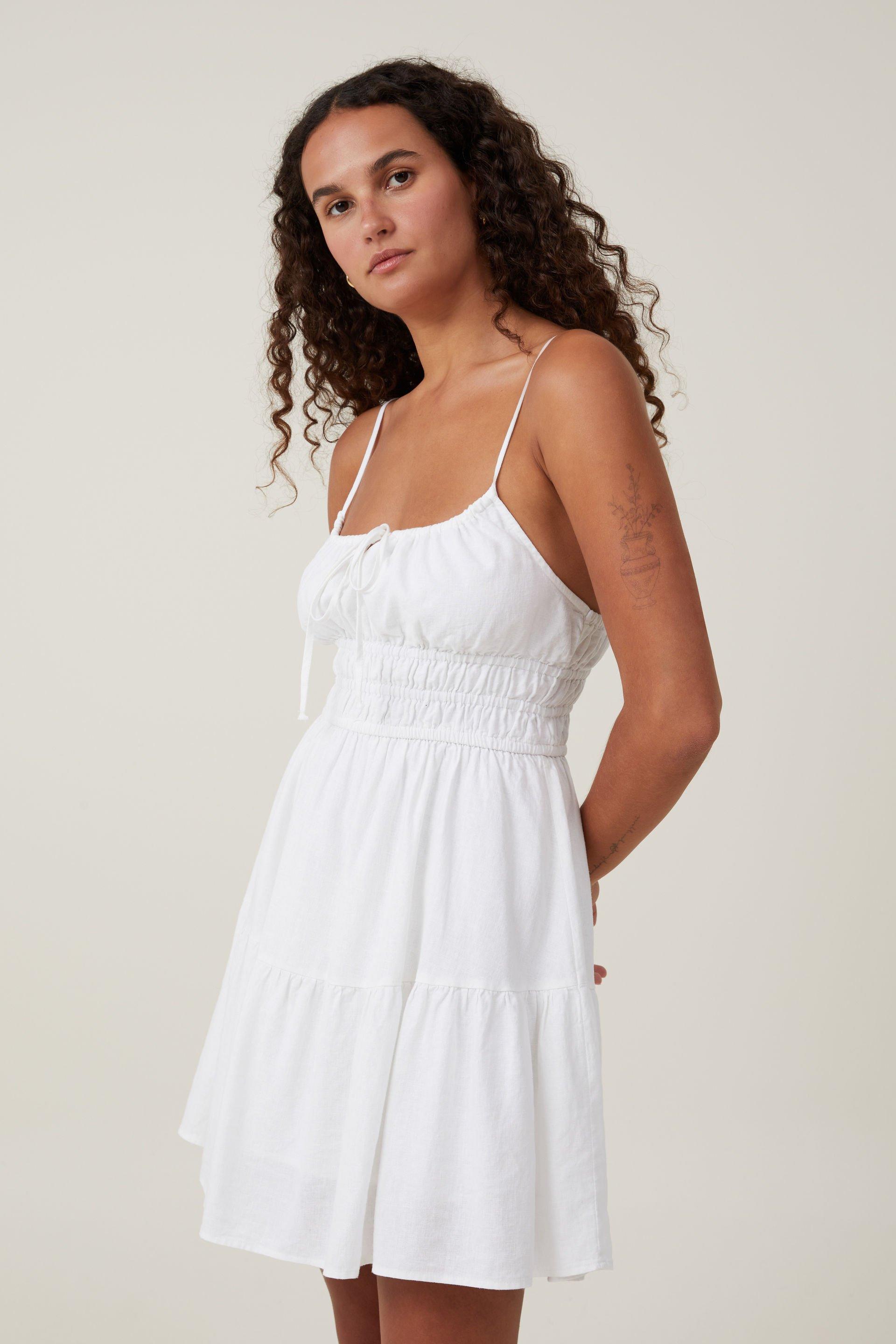 Haven Tiered Mini Dress White Cotton On Casual Superbalist
