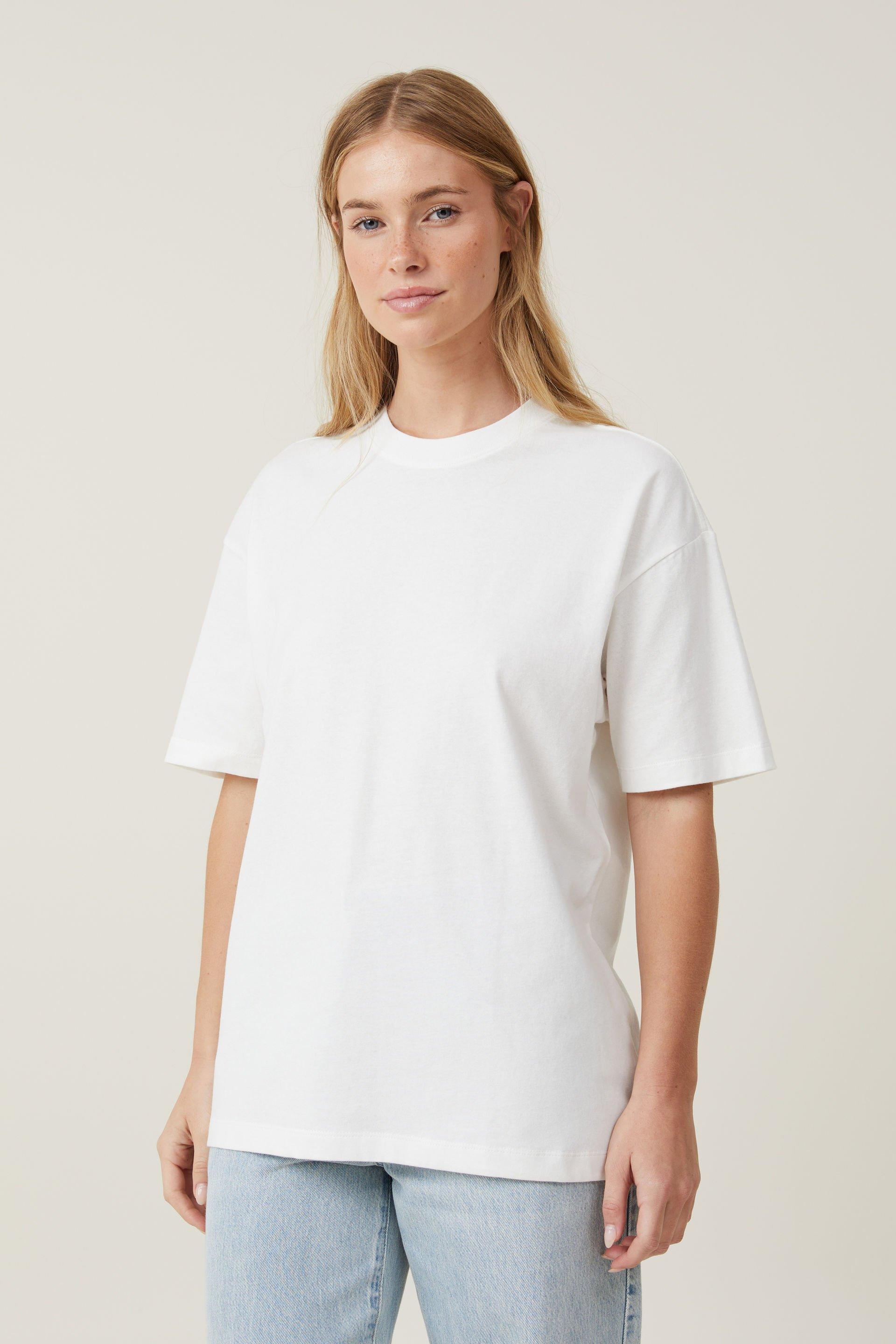 The Boxy Oversized Tee - Vintage White