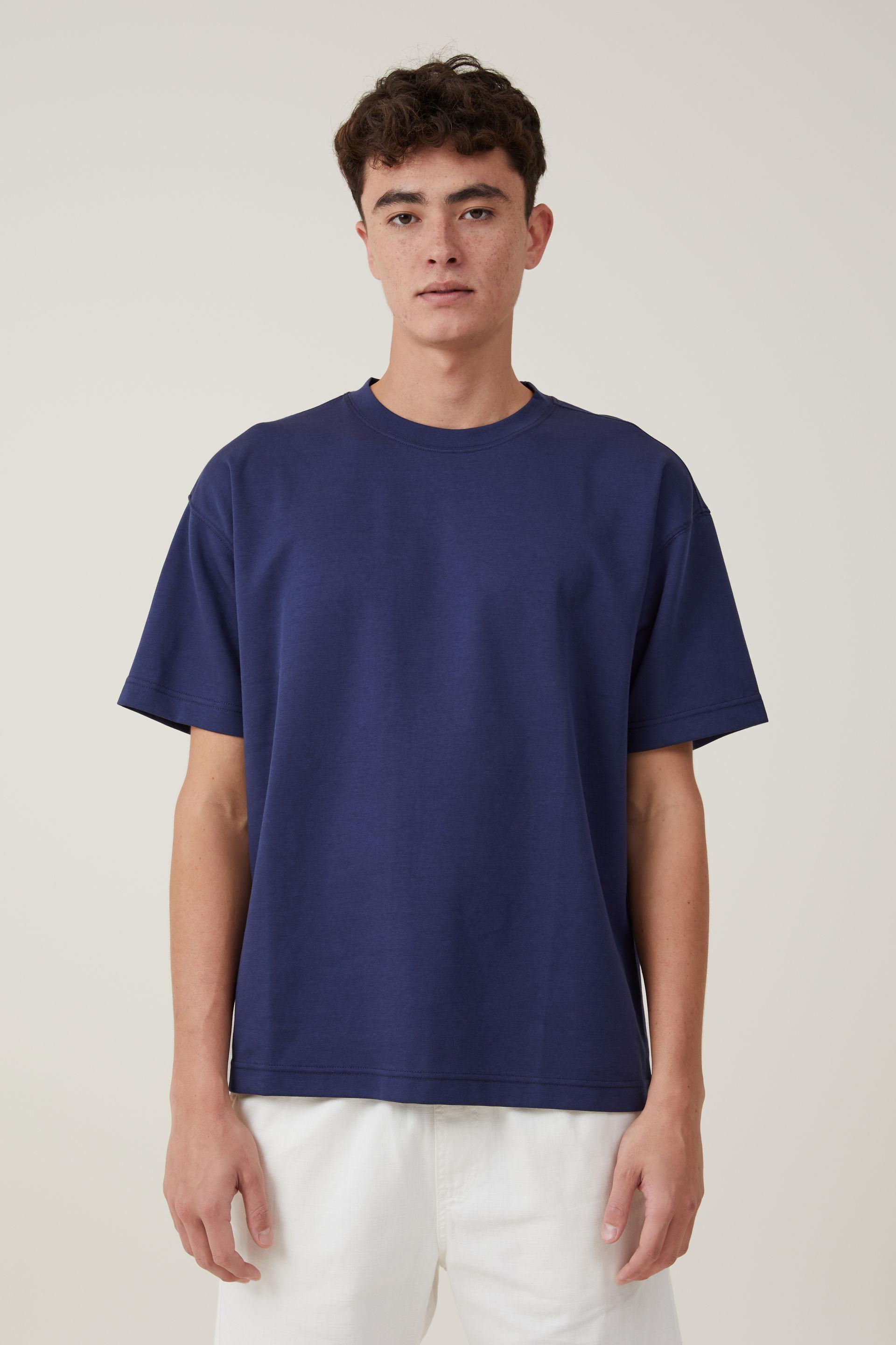 Indigo Super Gauze M-shirt