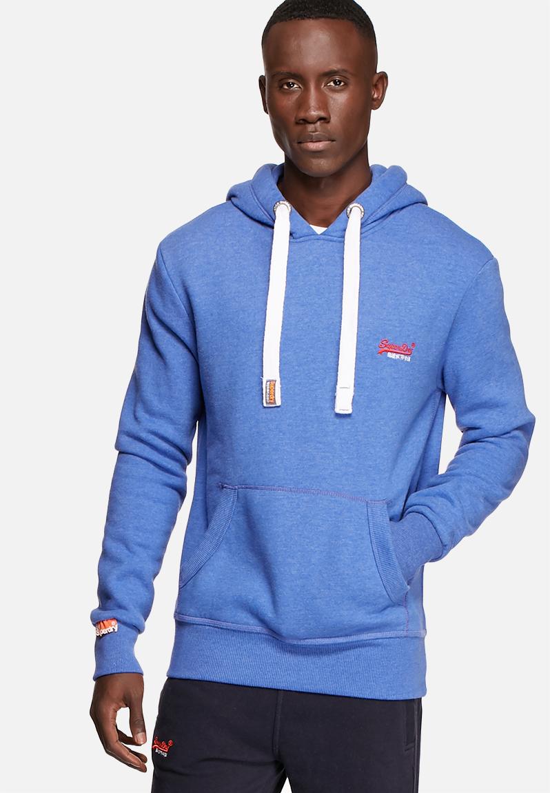 Orange Label Primary Hood - Ocean Blue Marl Superdry. Hoodies & Sweats ...