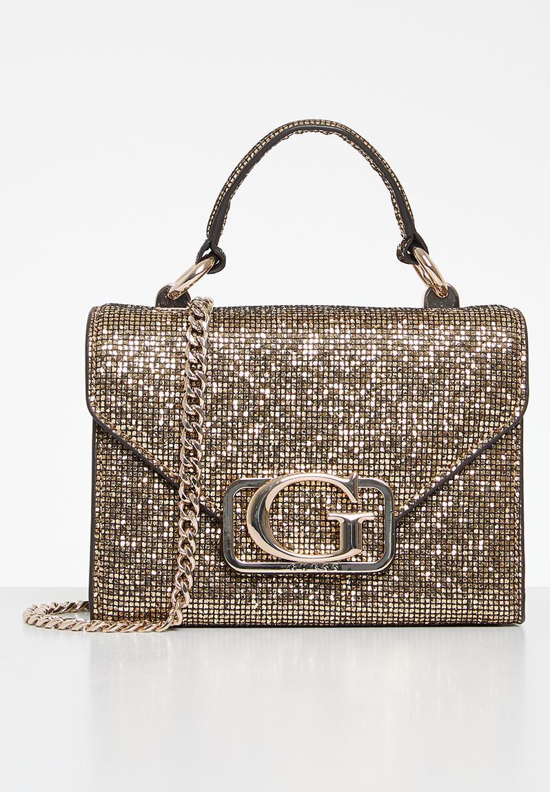 Zalina mini top handle flap - gold GUESS Bags & Purses | Superbalist.com