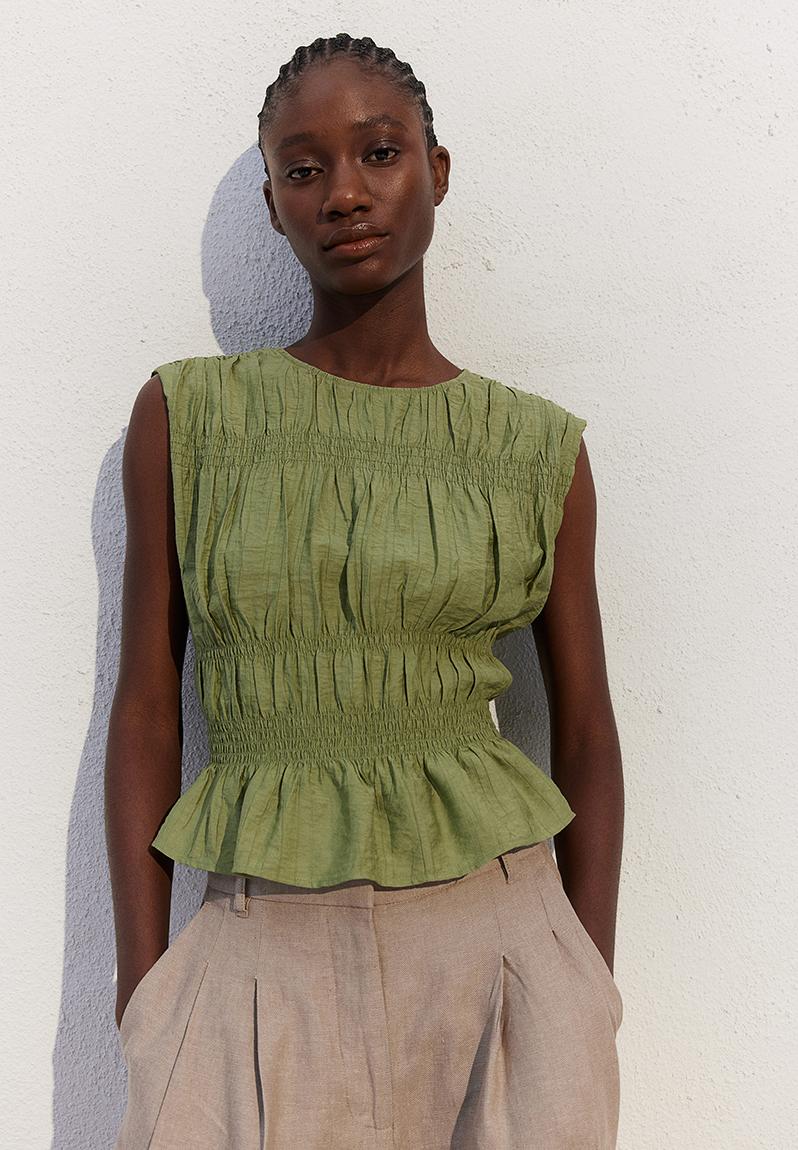 Chiu Mockneck Top, Moss