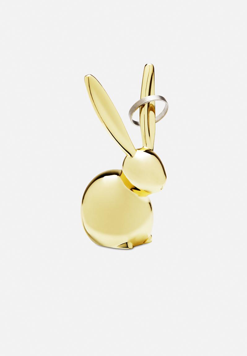 Zoola bunny ring holder - brass