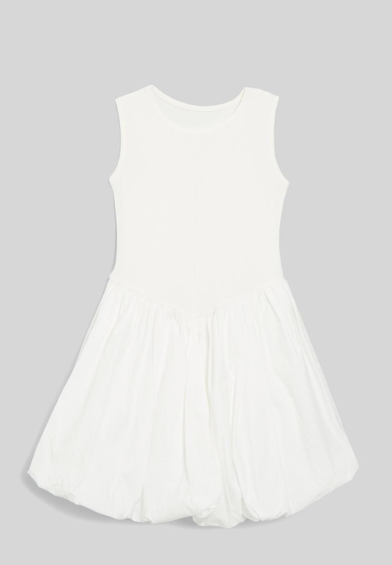 Summer Bubble Dress - White