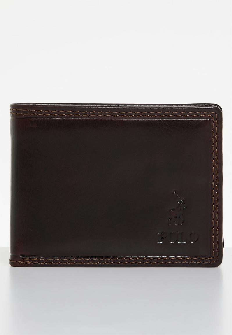 POLO Small Multi Card And Coin Wallet - Brown
