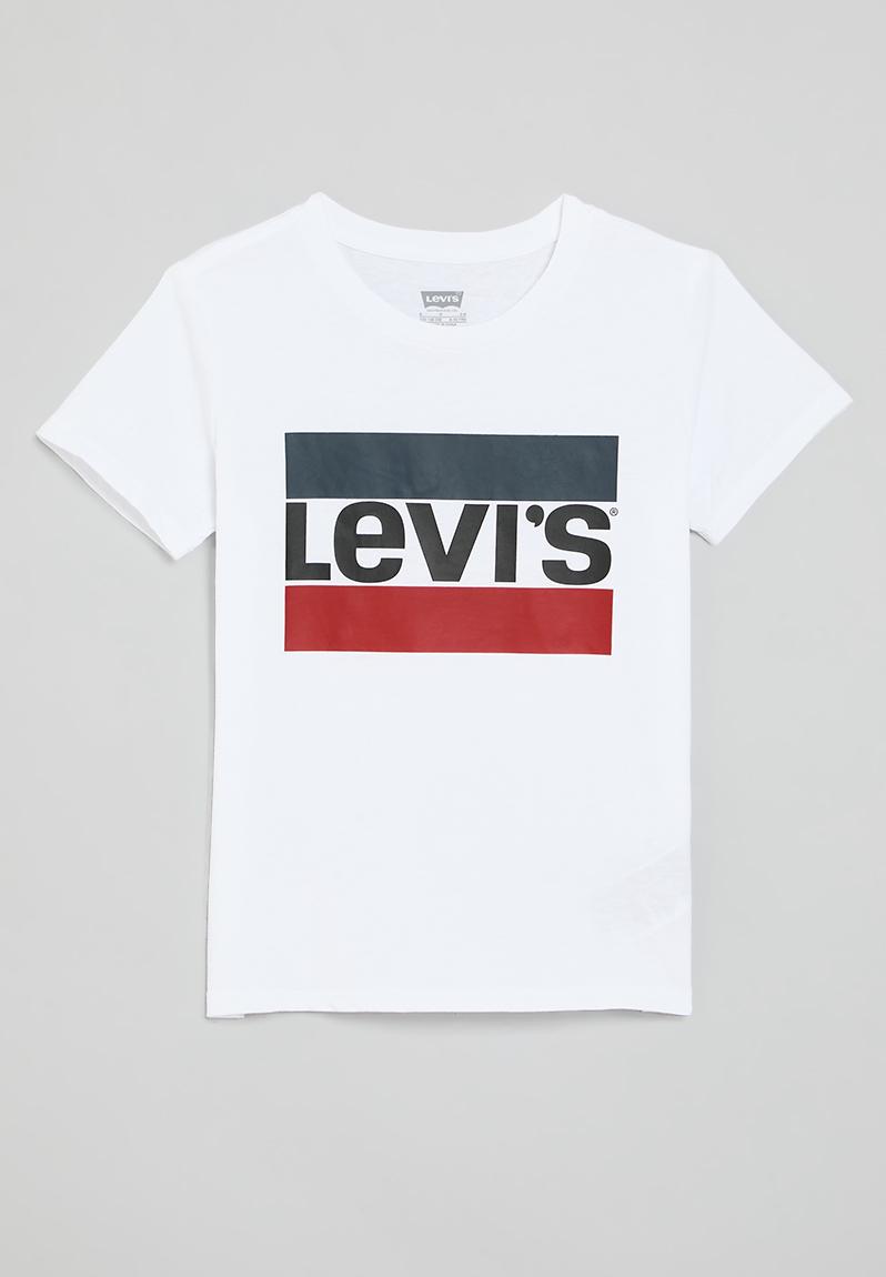 Tee-shirt Levi's Basic Pour Fille - Col Rond - Manches Courtes - Coton Peigné - Logo Poster Sur La Poitrine - Modèle LVG Basic