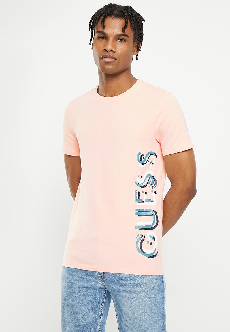 Guess Active Pink Cotton T-Shirt