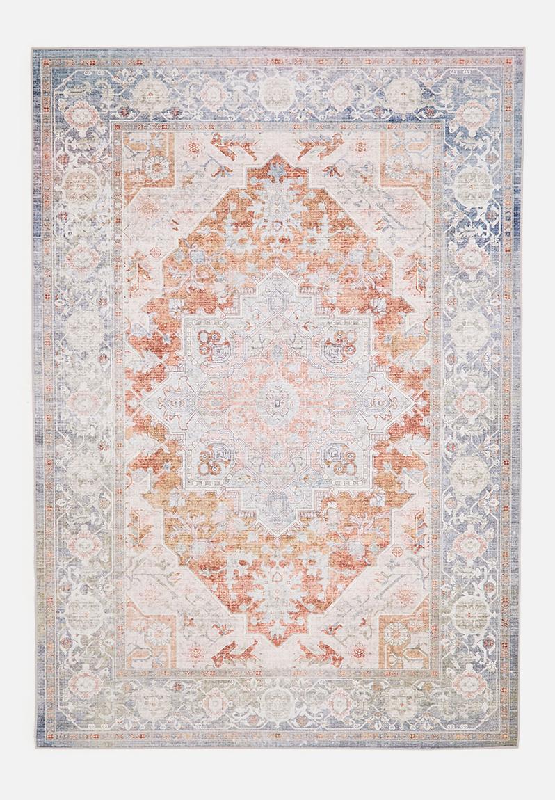 Brisbane Antique Emblem Rug - Spice