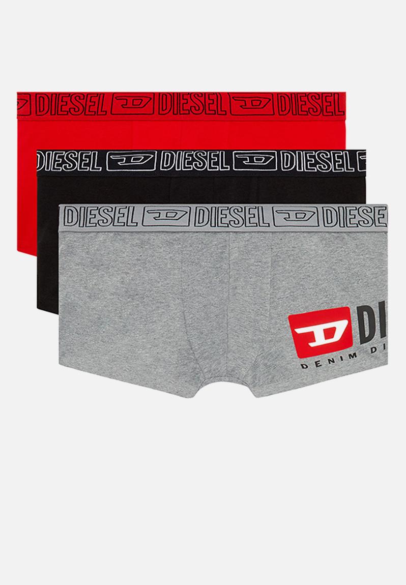 Diesel umbx-damienthreepack men's boxer briefs (3-pack), E4101-0teaw