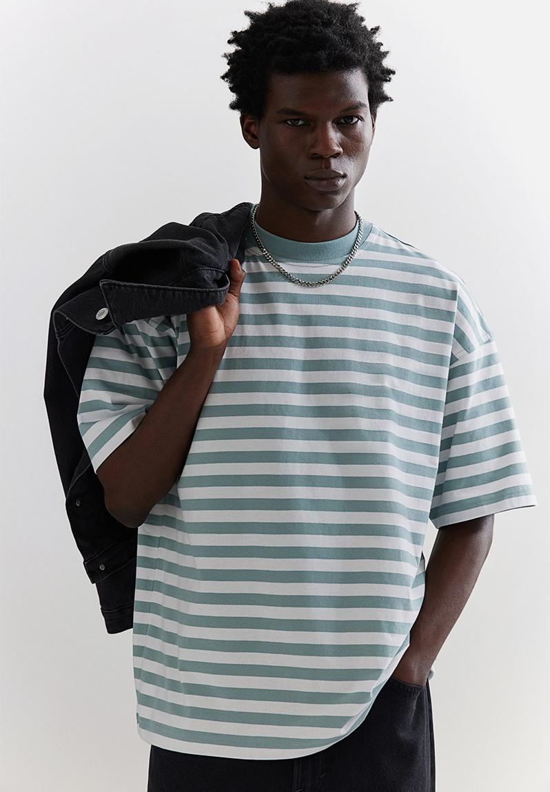 Sunkist Striped Oversized Tee