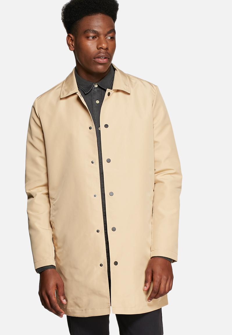 Matthias trench coat - taupe Only & Sons Coats | Superbalist.com