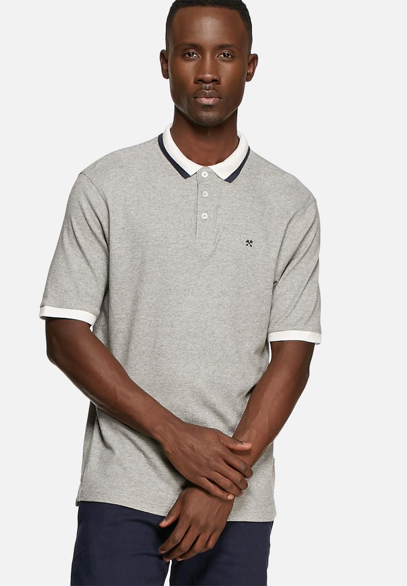 Jerry polo tee - grey melange Selected Homme T-Shirts & Vests ...