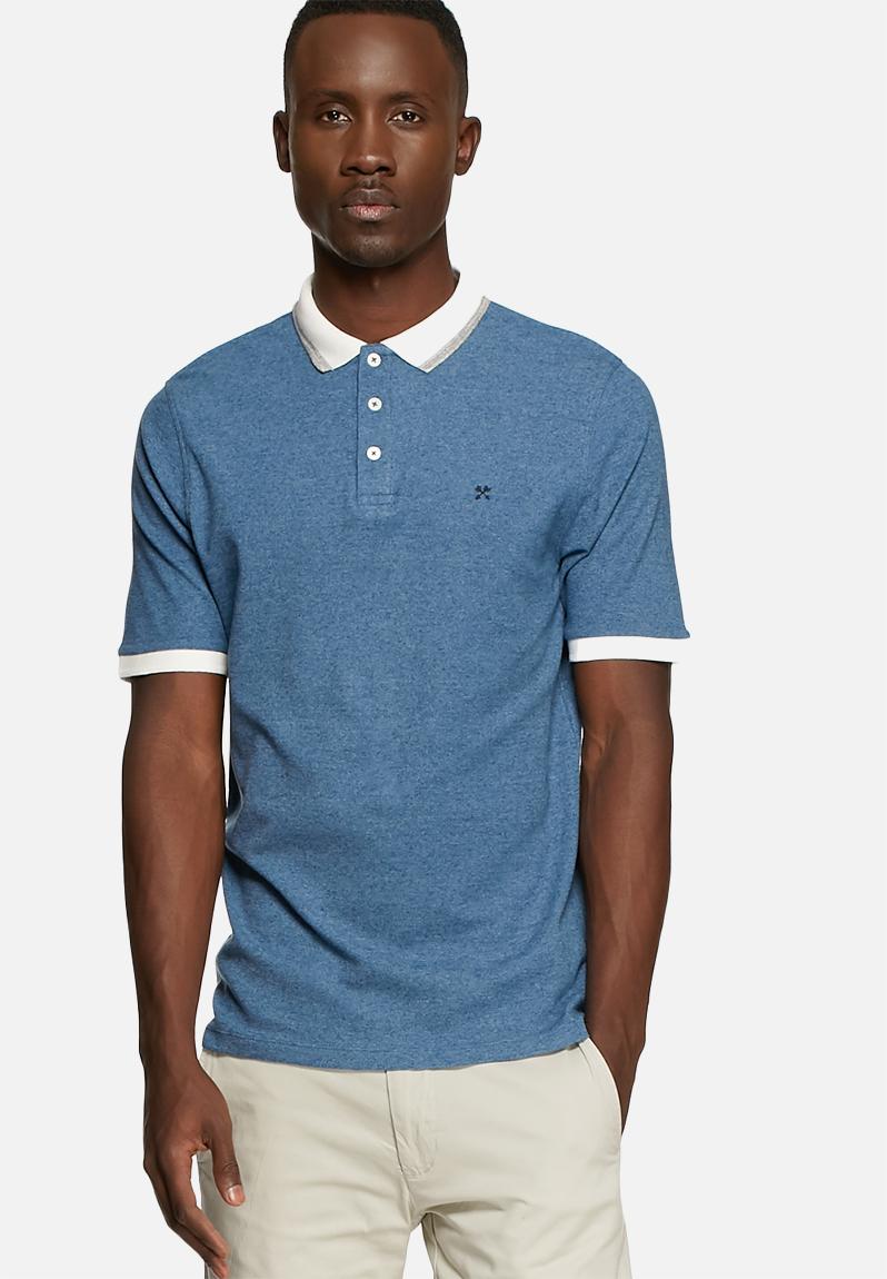 Jerry polo tee - dark blue melange Selected Homme T-Shirts & Vests ...
