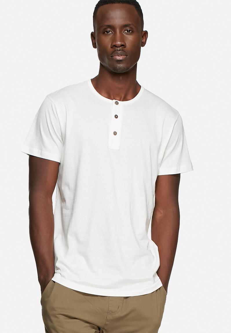 Short sleeve henley - off white basicthread T-Shirts & Vests ...