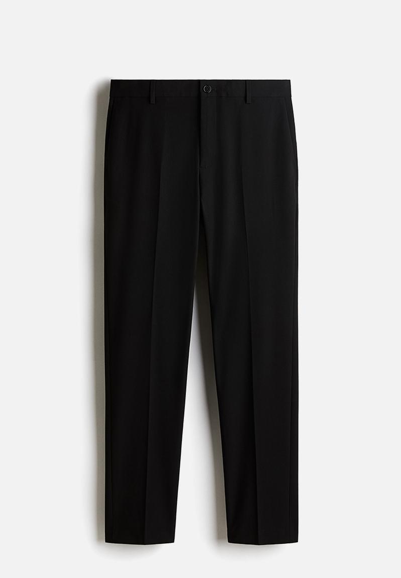 Slim fit tailored trousers - black - 1253395001
