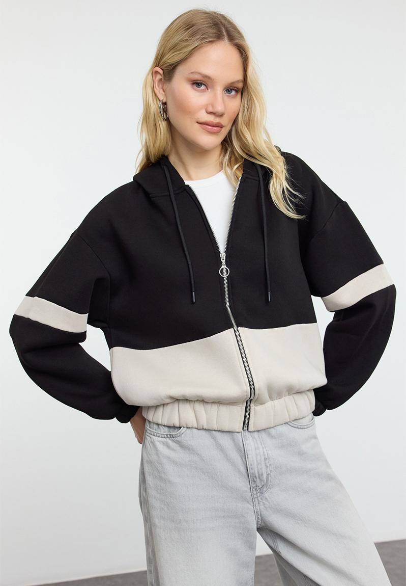 Coveri Moving Black Cotton Sweatshirt