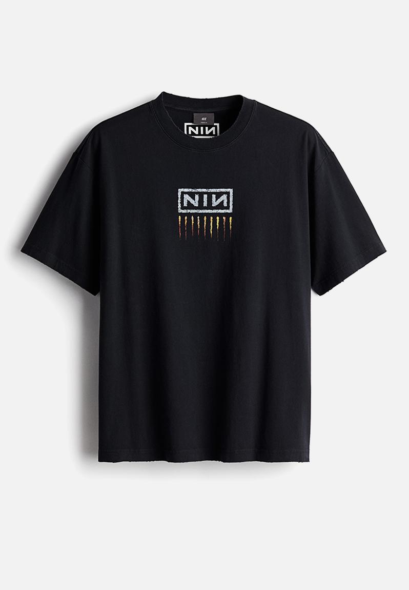 トップス 00's Nine Inch Nails T-SH Loose fit vintage-look printed t-shirt - black/nine inch nails