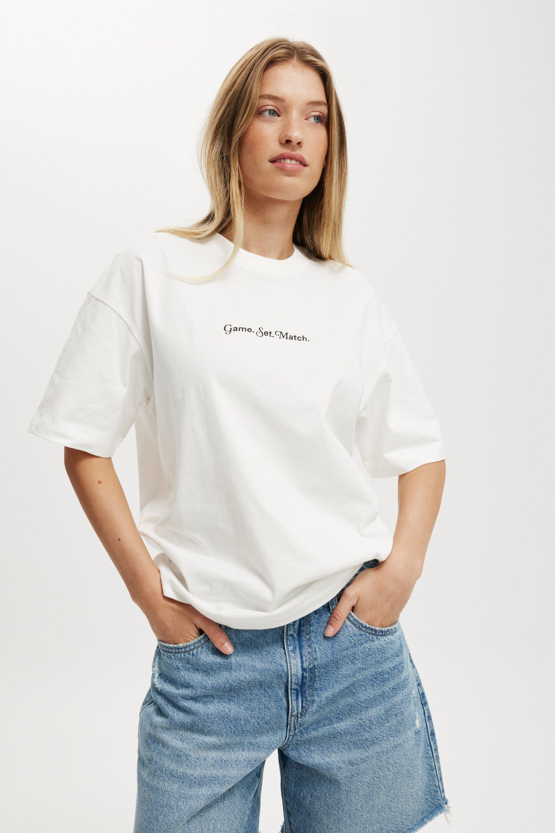 BOXY RETRO T-shirt blanc