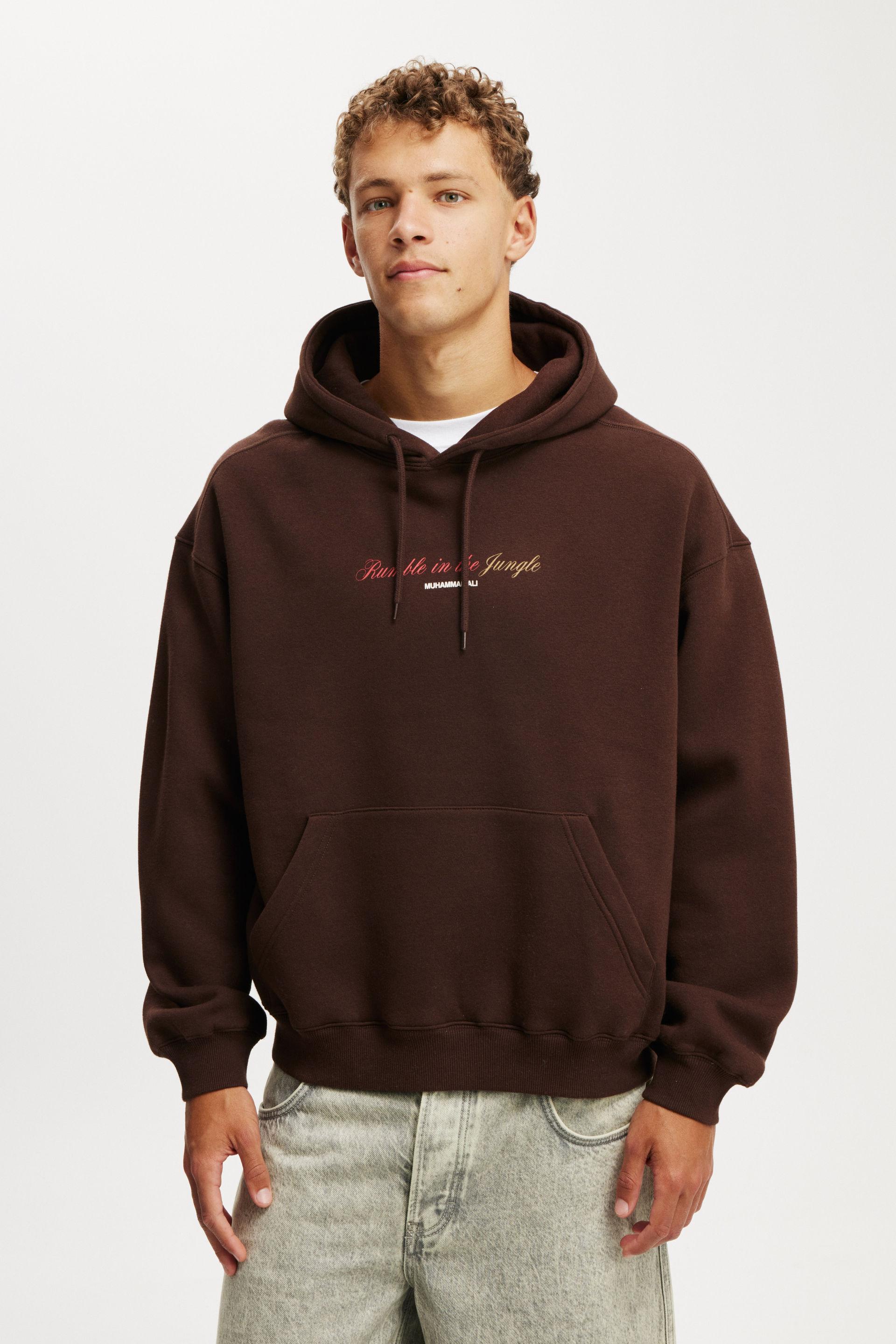 Ali box fit hoodie - lcn ali dark oak/ ali rumble
